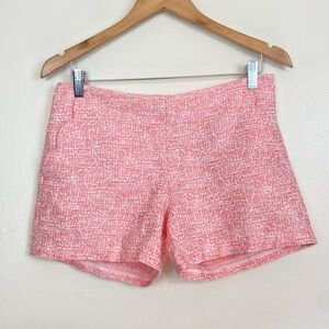Southern Tide Women’s Tweed Texture Shorts Pink White | Size 4